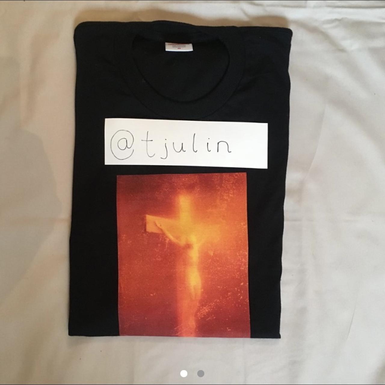 Supreme Andre Serrano piss christ tee. Deadstock....