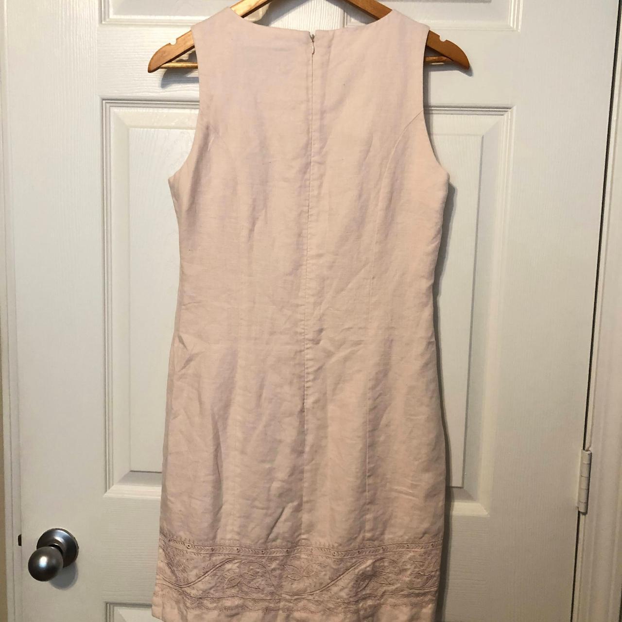 Tailor B. Moss light pink shift dress. Simple linen... - Depop