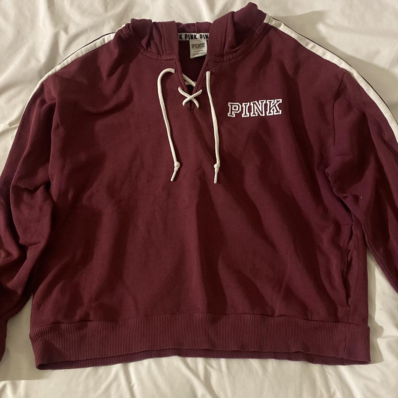 Victoria's Secret Women's Burgundy Jacket Depop
