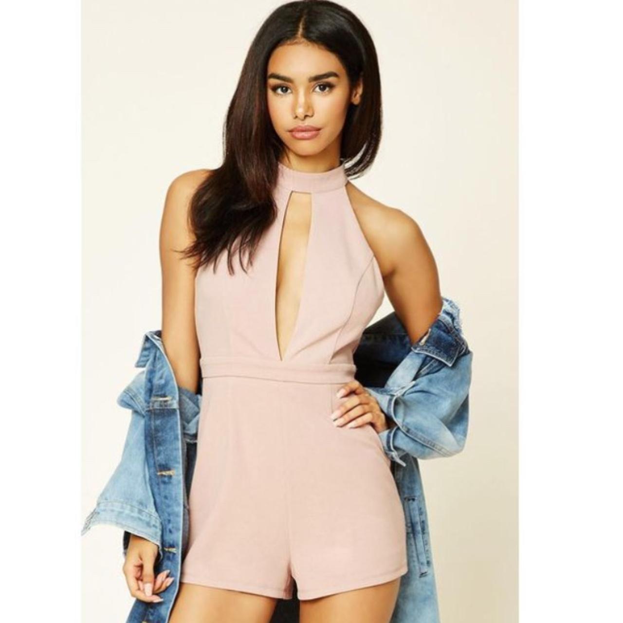 Forever 21 best sale pink romper