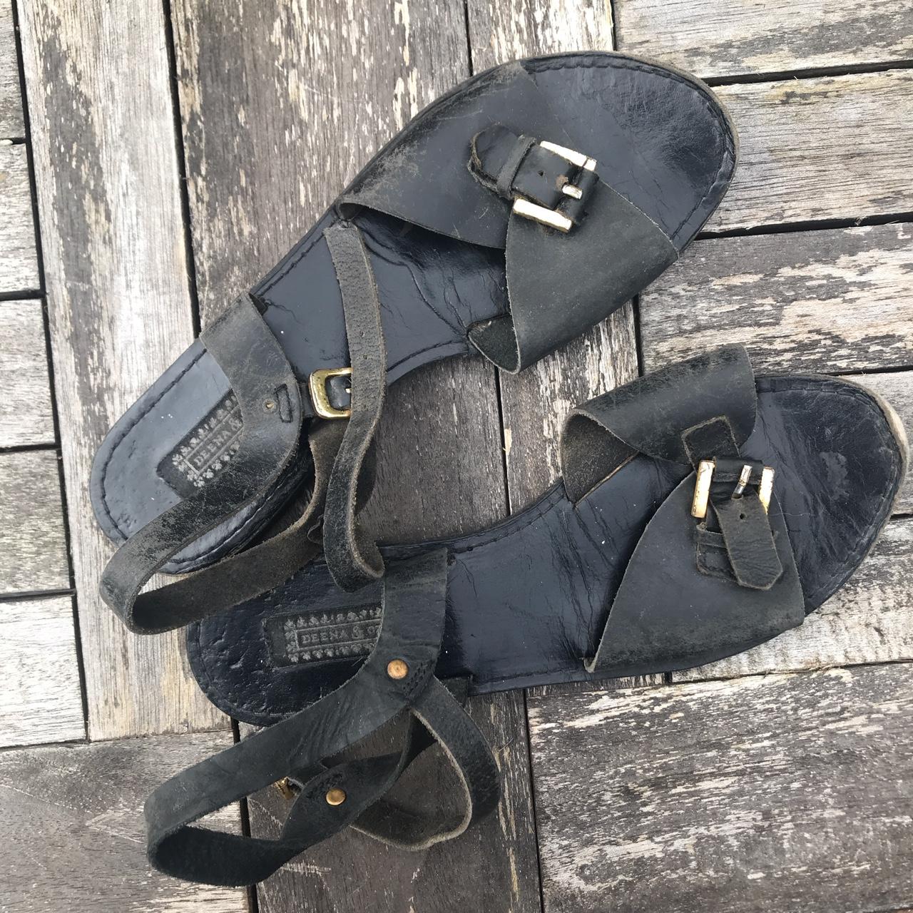 Urban Outfitters Women's Black Sandals | Depop