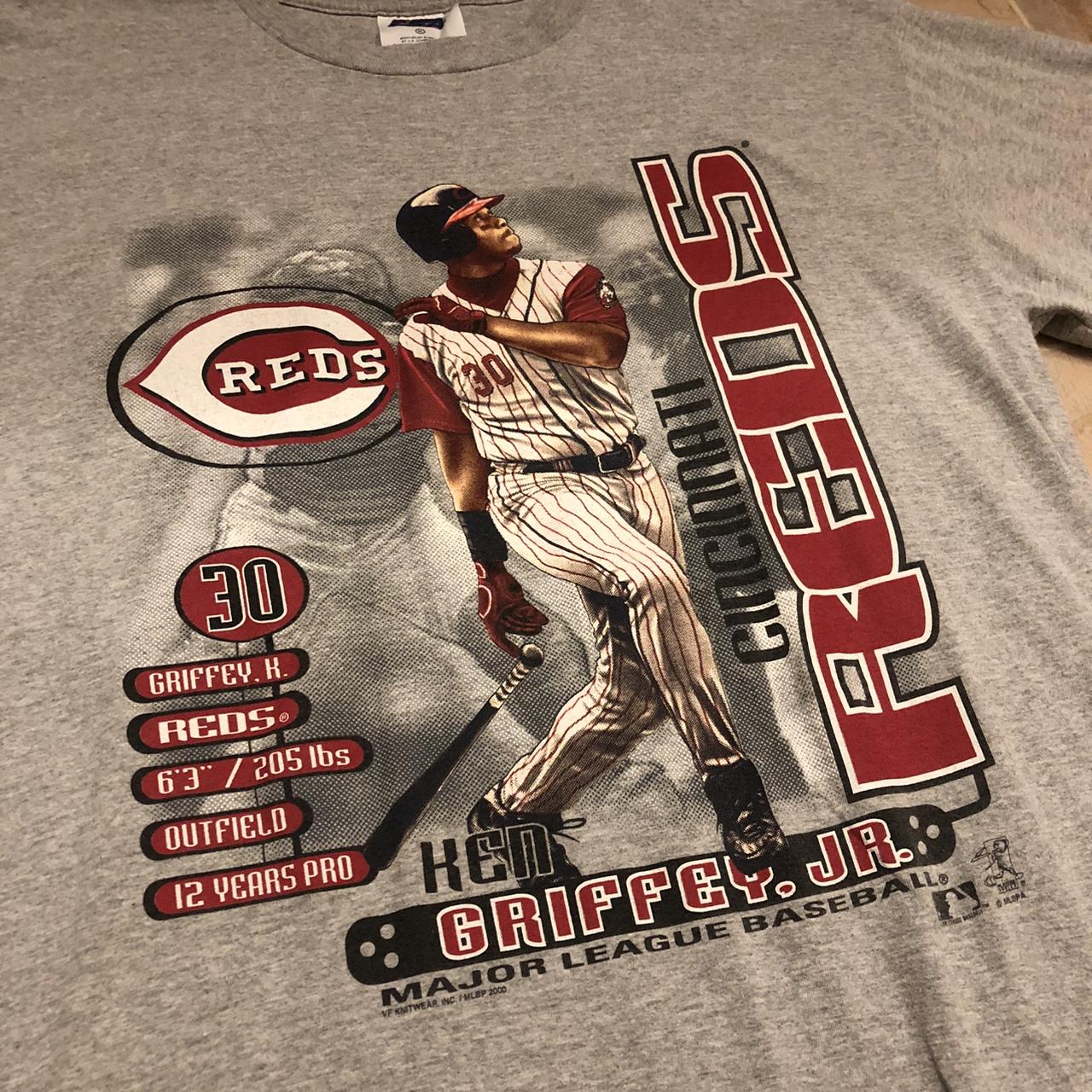 Vintage 2000 Cincinnati Reds Ken Griffey Jr. Tee - Depop