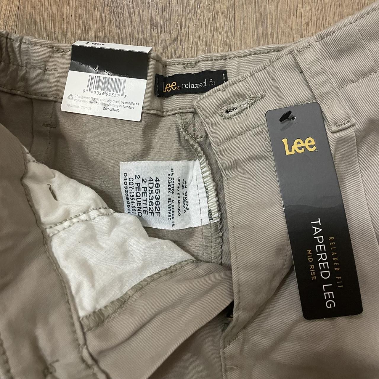 Lee • Taupe Tapered Leg Pants Relaxed fit. Tapered... - Depop