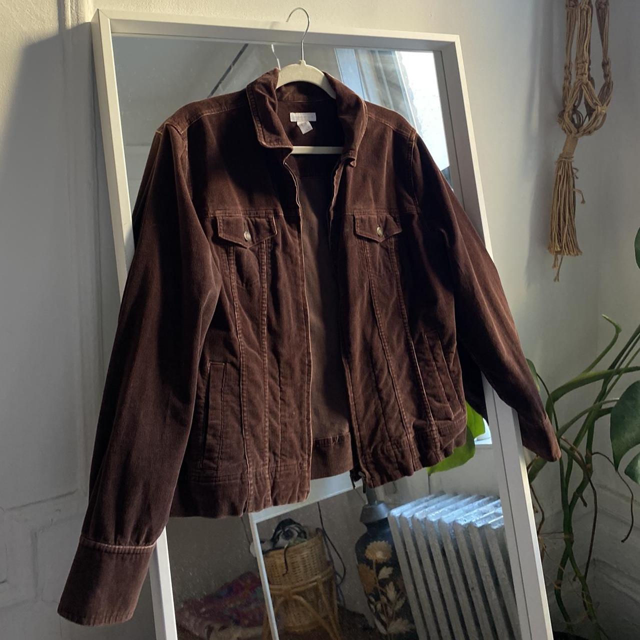 Vintage corduroy jacket! Marked size L can fit... - Depop