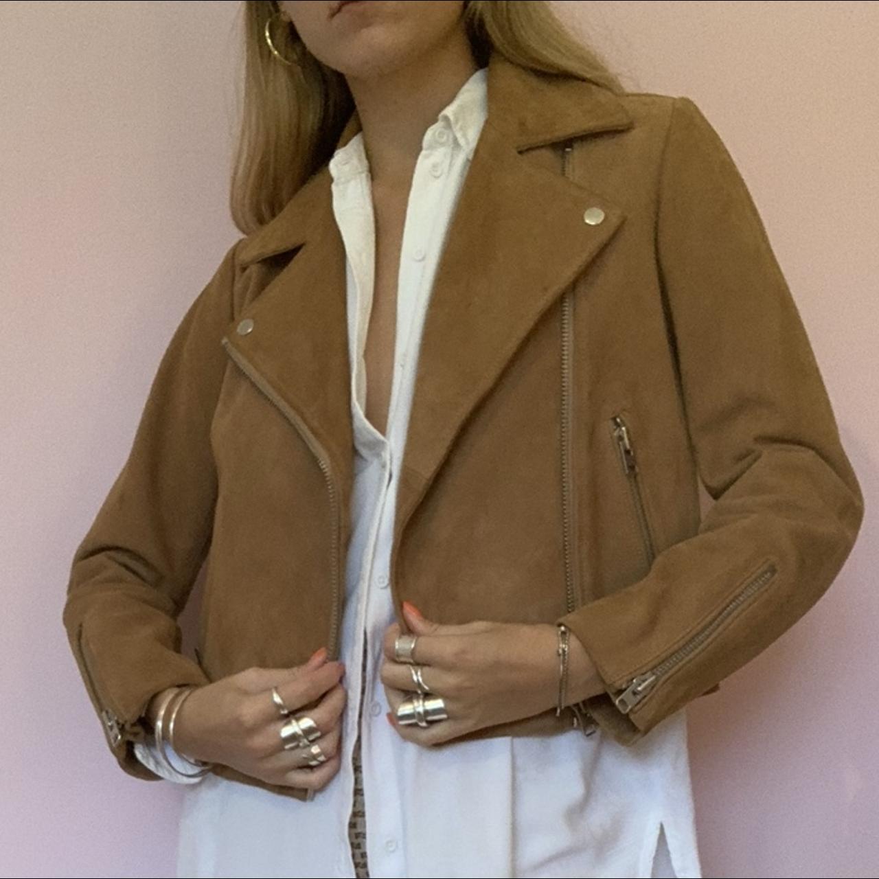 Topshop suede sale jacket