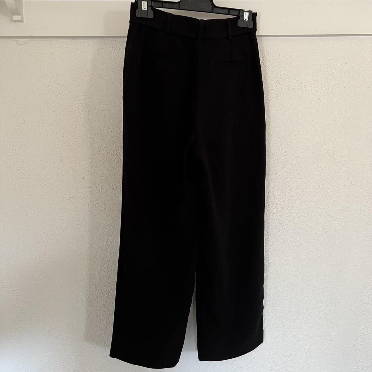 Black forever new work pants with tie Size 6 and... - Depop