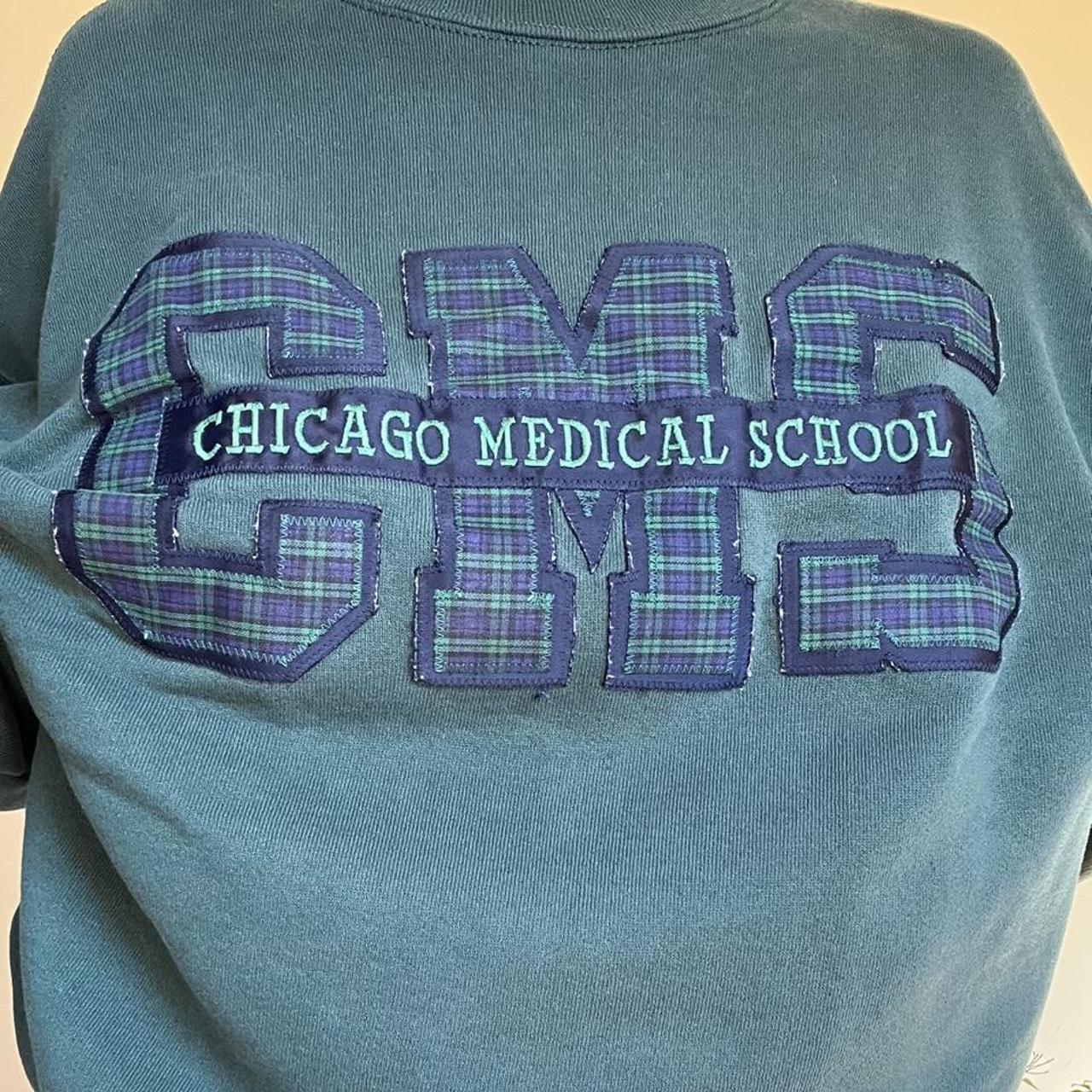 VINTAGE Chicago Med School Green Plaid Patchwork... Depop