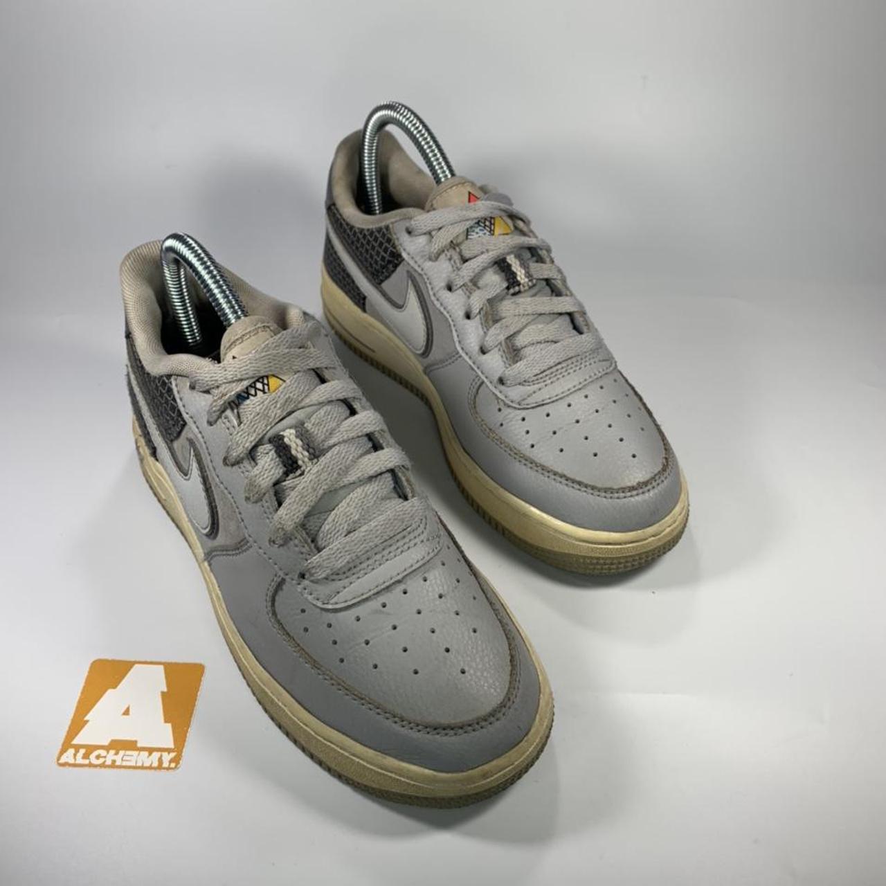 Nike Air Force 1 ACG. Grey. Discolouring to midsoles... - Depop