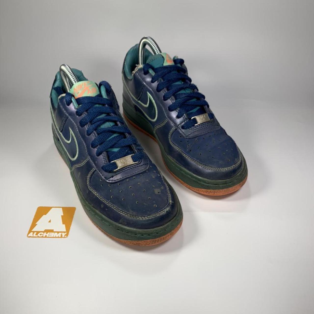nike air force 1 navy green