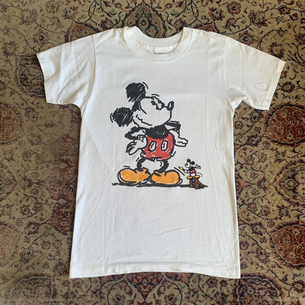 Disney Men's White and Black T-shirt | Depop