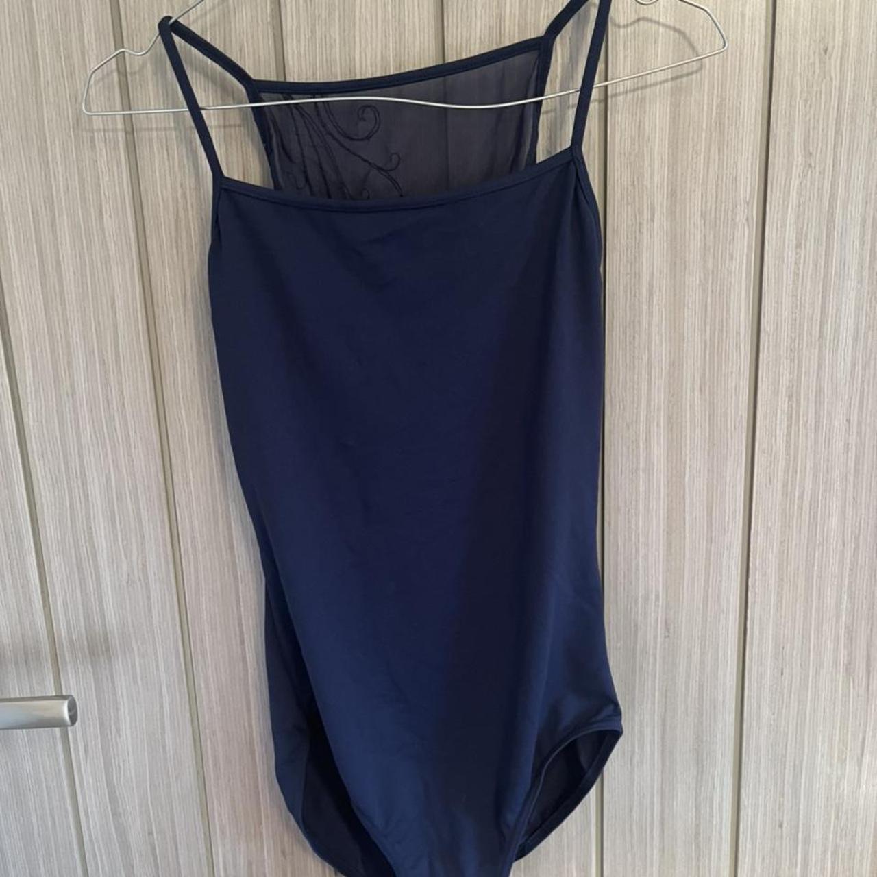 Women's Navy Bodysuit Depop