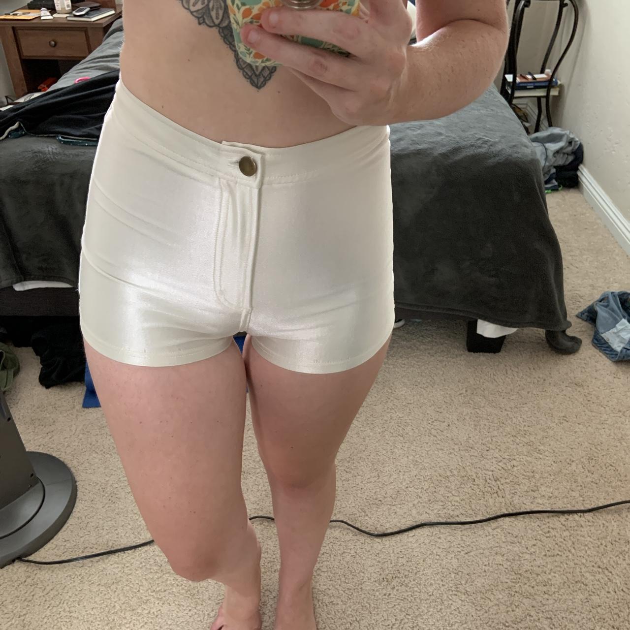 American Apparel high waisted disco shorts