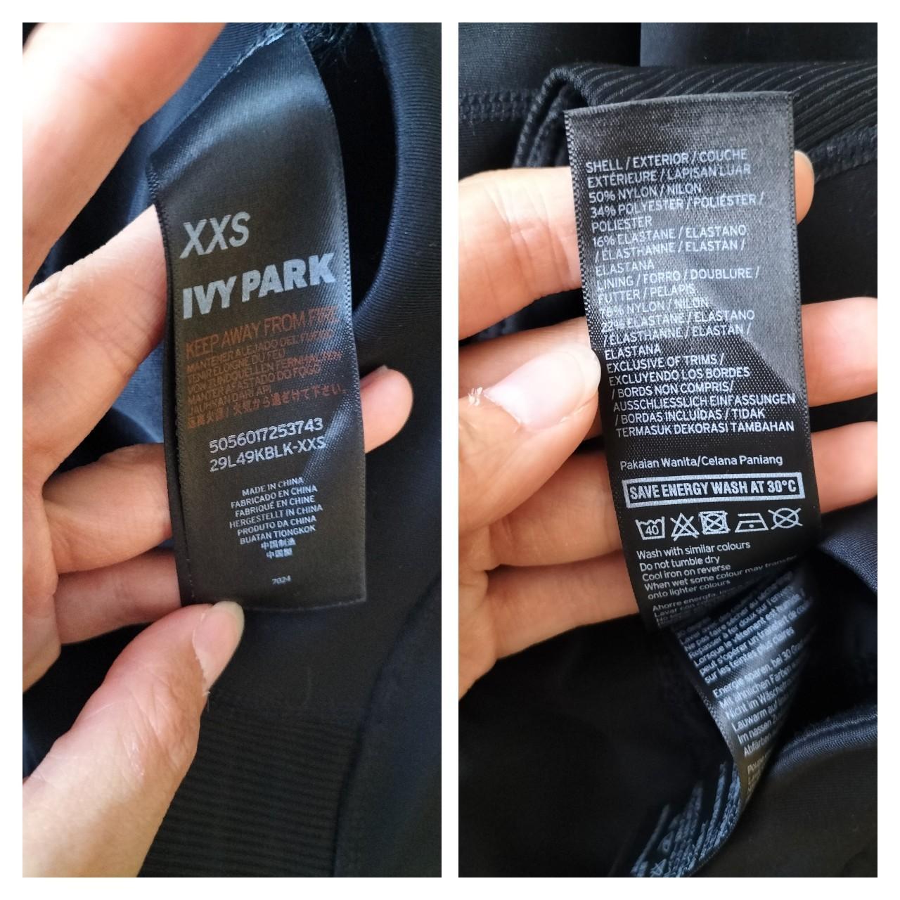Ivy Park Women's Black Leggings Depop