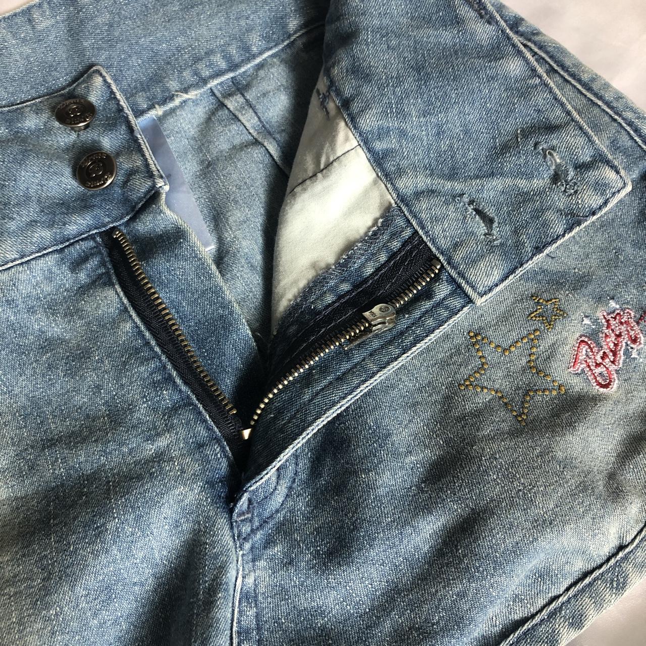 -authentic BRATZ denim shorts- size: girls 14 fit:... - Depop