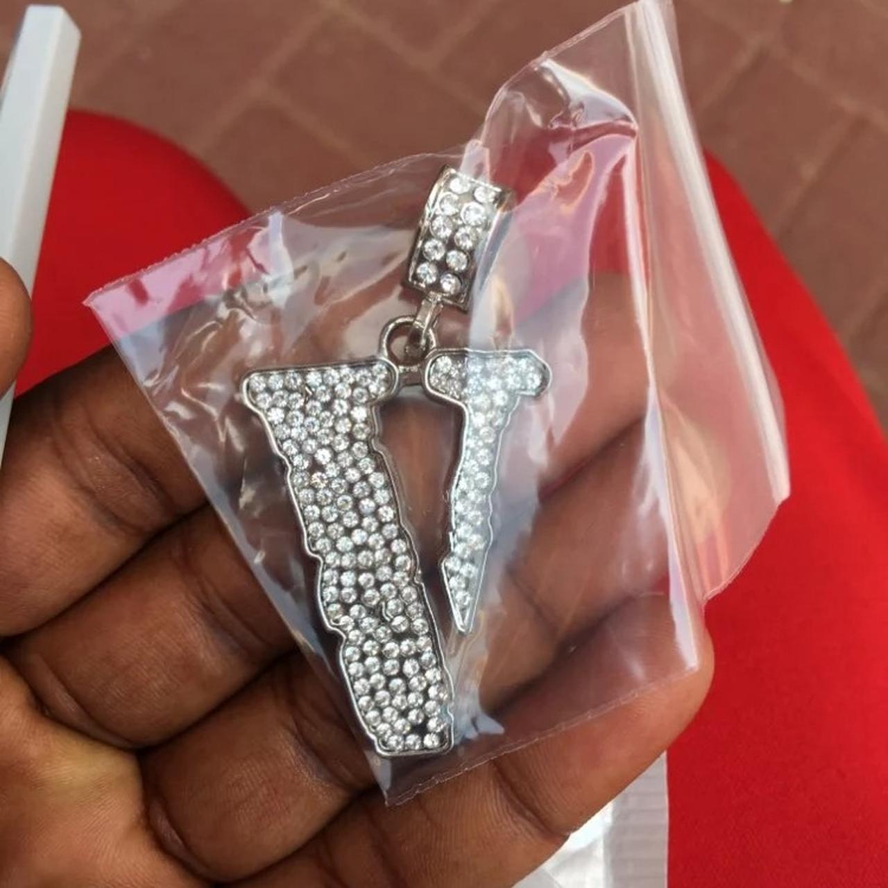 Jordan NBA iced out necklace diamond pendant and - Depop