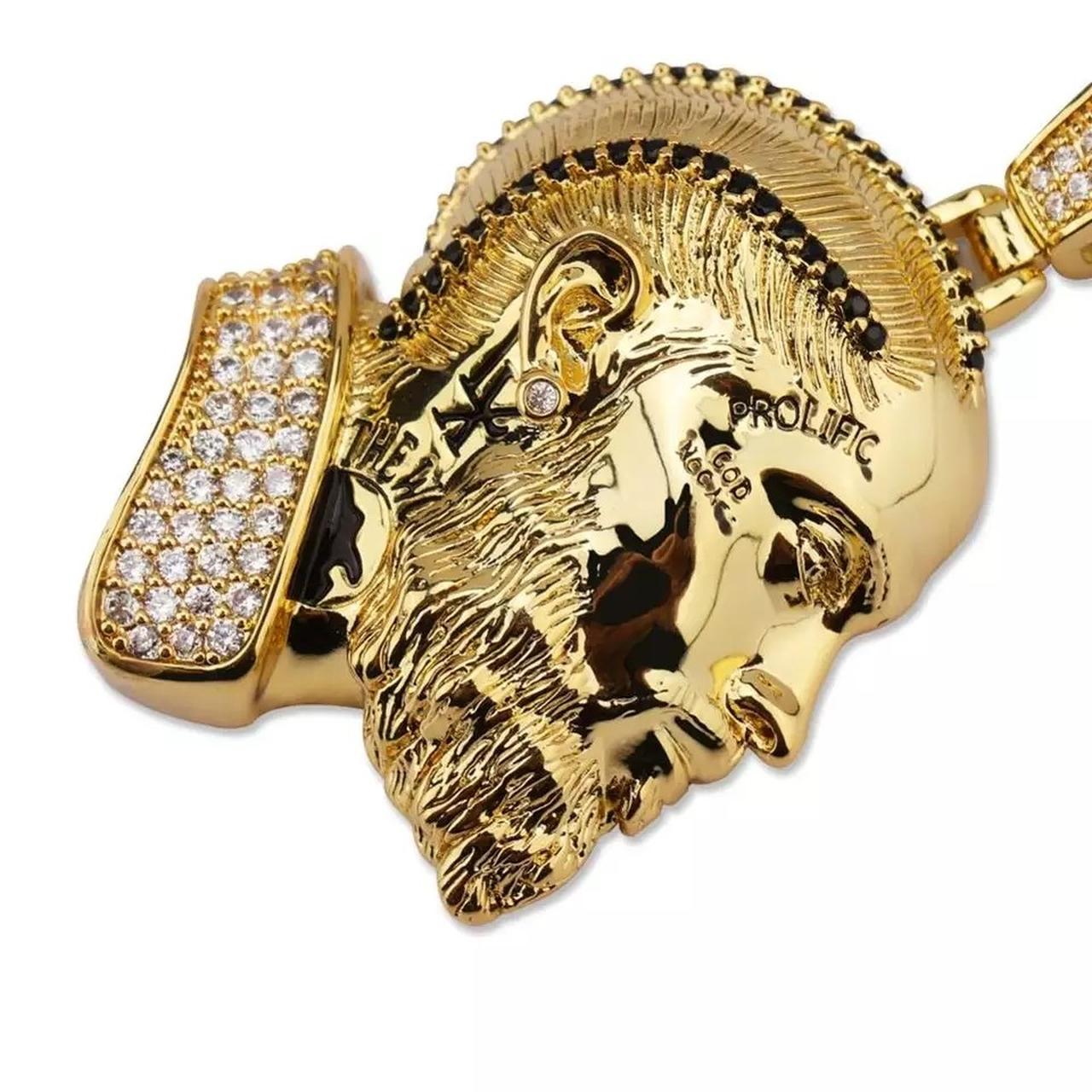 18K Gold Nipsey Hussle Necklace 18K Gold PVD Depop - Main Image
