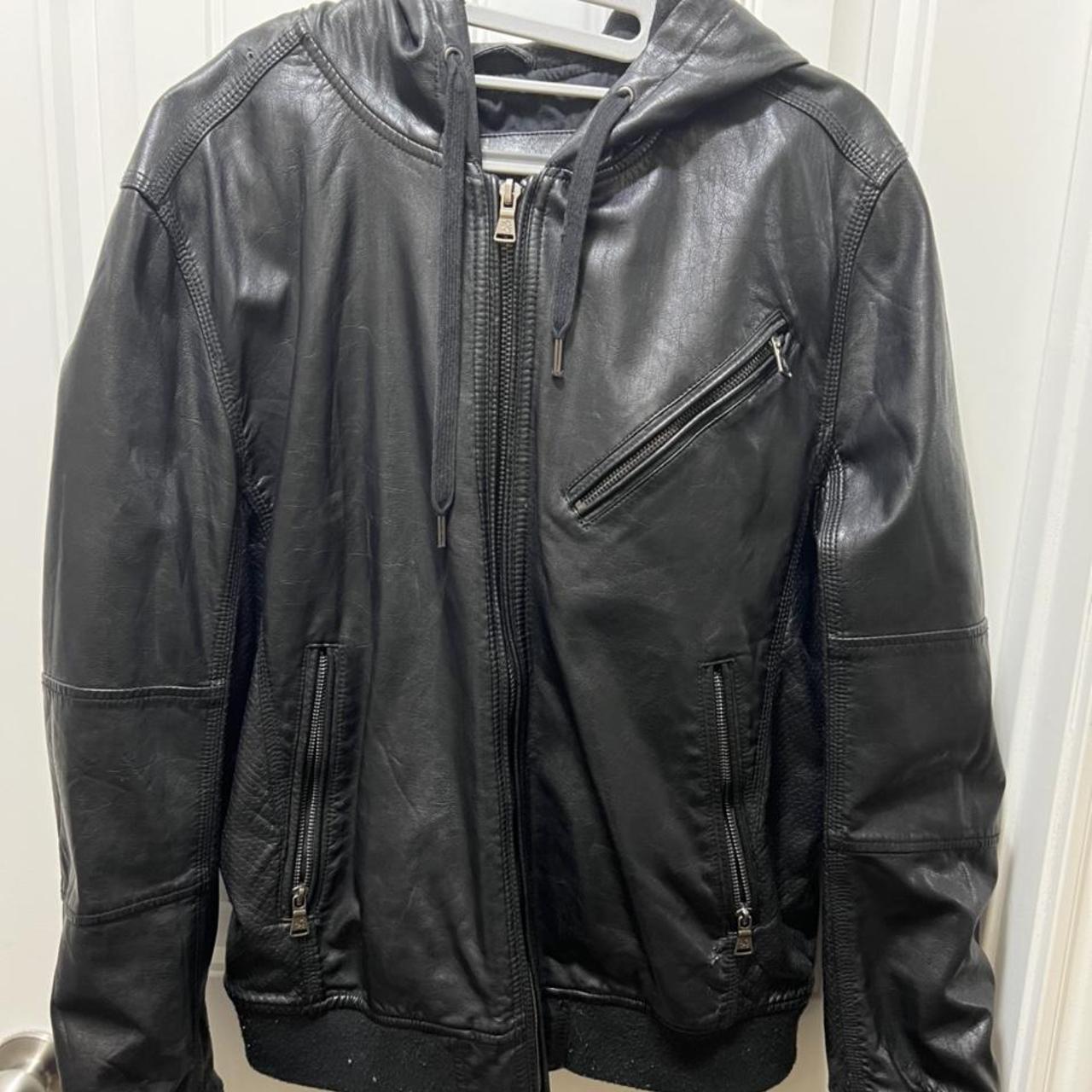 EXPRESS - Leather (?) jacket - Depop