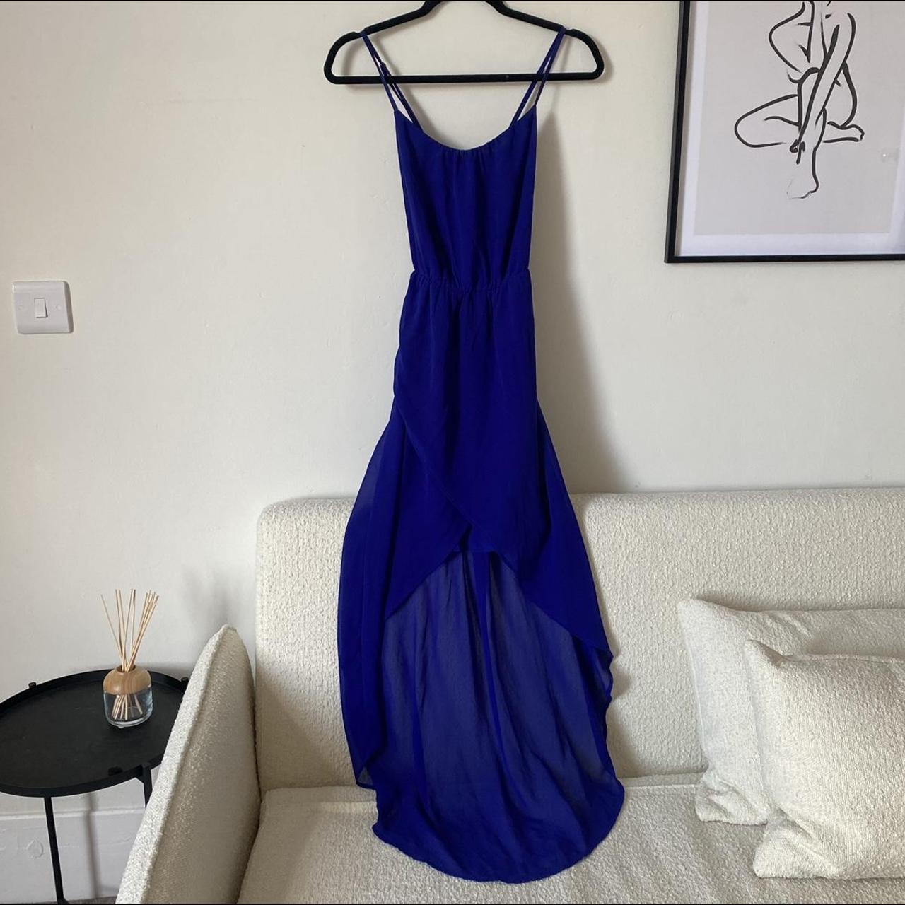 Zara Midi/Maxi in royal blue. This has a a shorter... Depop