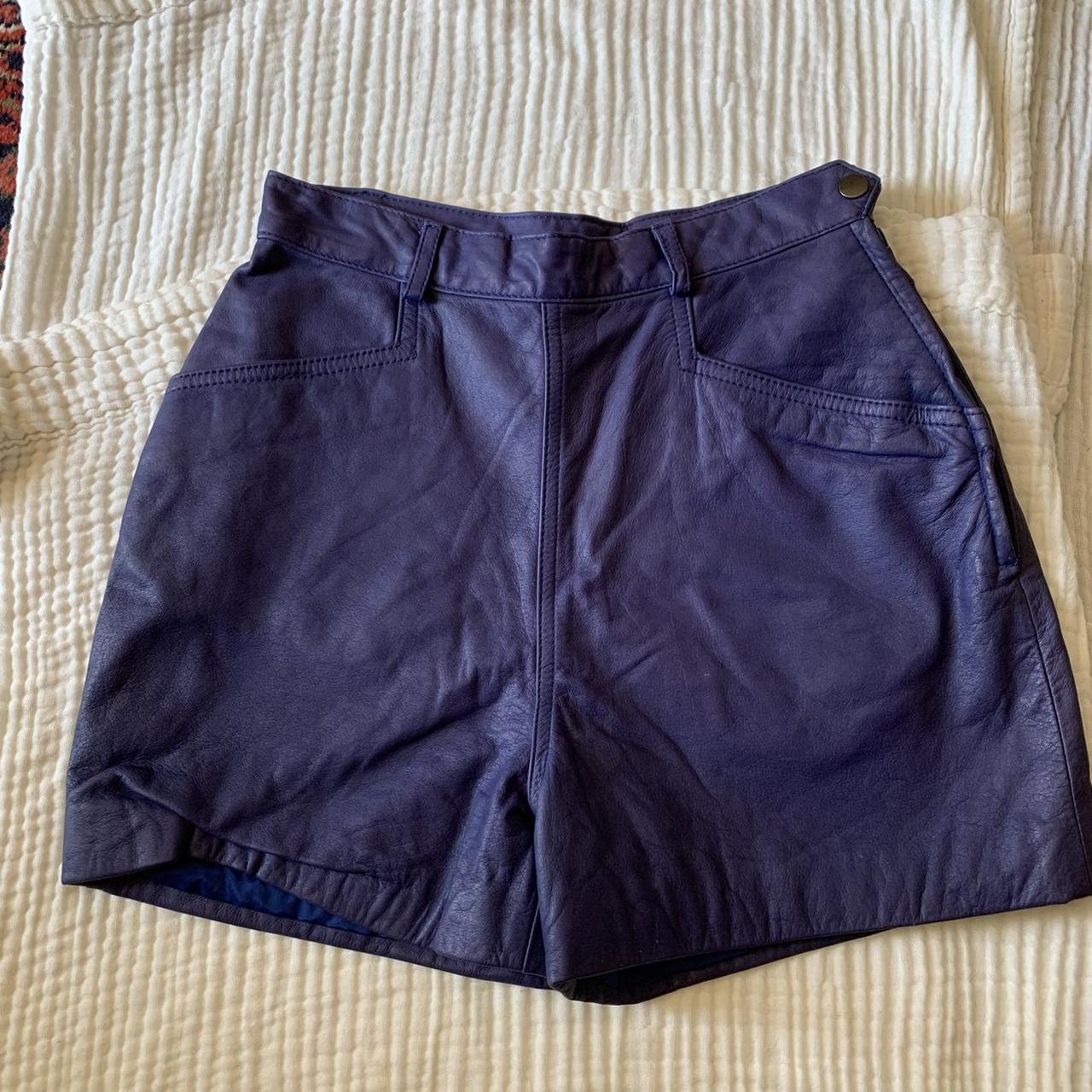 Wilson’s Leather Women's Blue Shorts | Depop