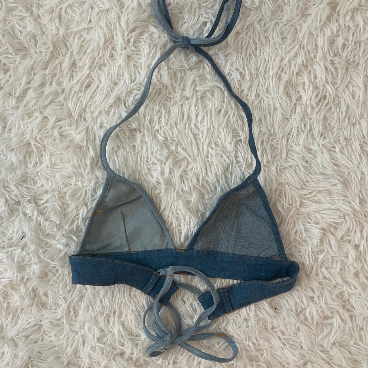 Fashion Nova Women's Blue Bra Depop