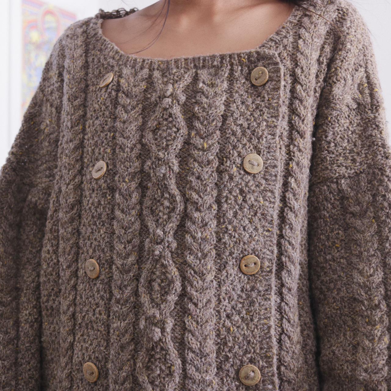 Women's Brown and Grey Jumper (4)