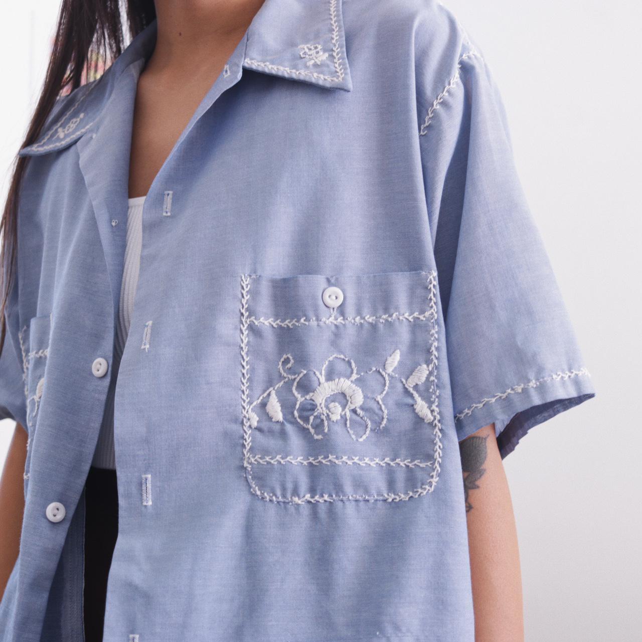 Product Image 3 - vintage 70s chambray shirt

DESCRIPTION
western style