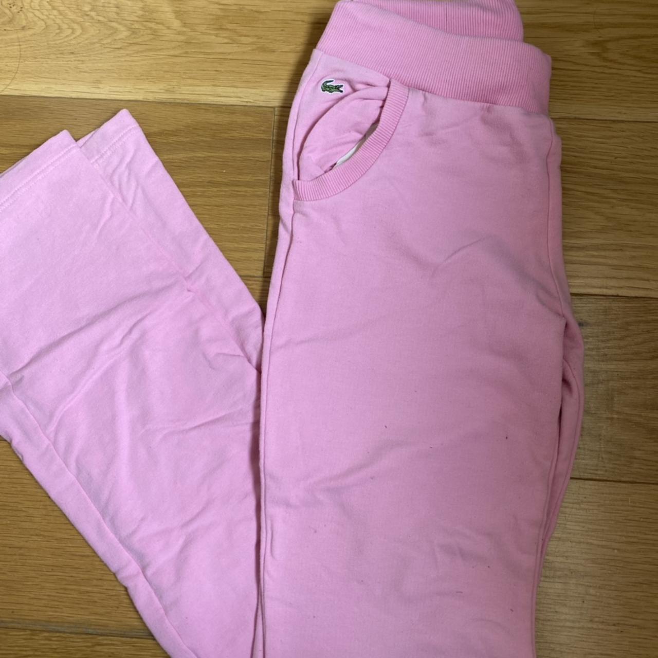 pink lacoste joggers