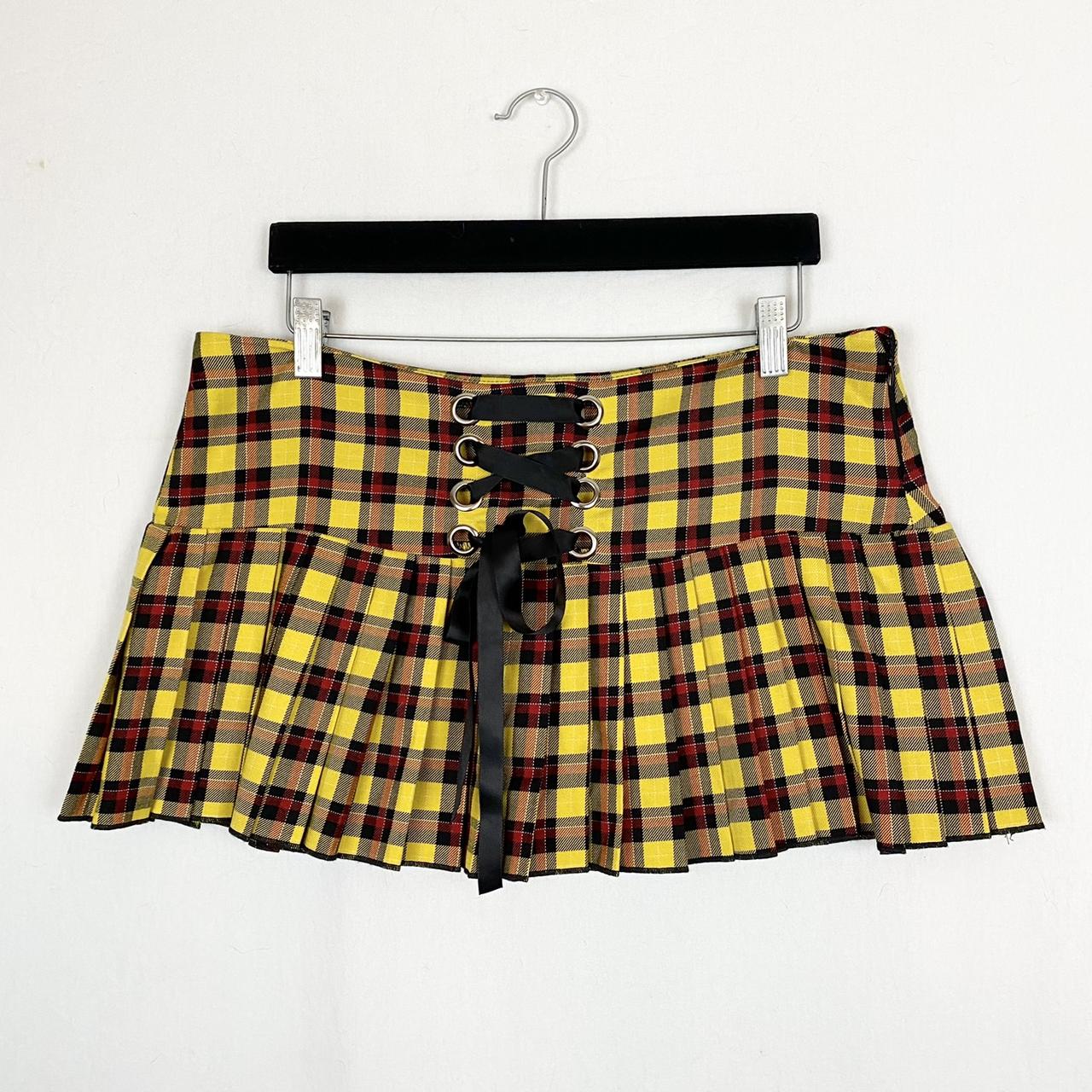 FOLTER Y2K plaid micro mini skirt Women’s size... - Depop