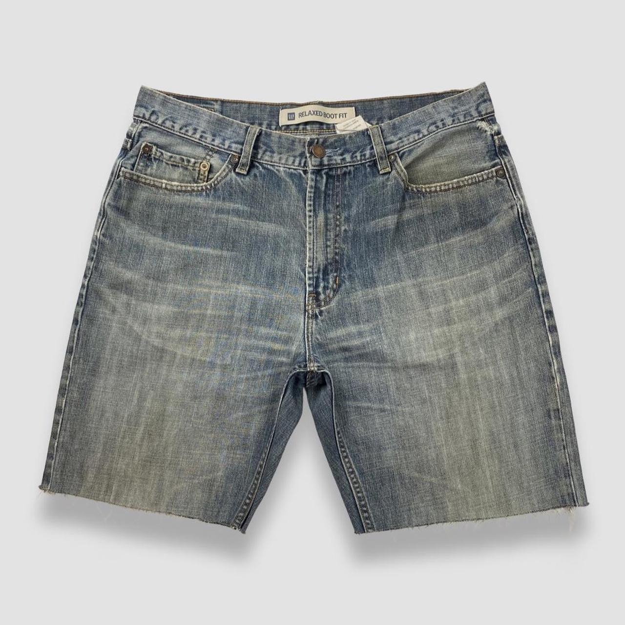 GAP Y2K baggy cut off jean shorts Tagged a size... - Depop