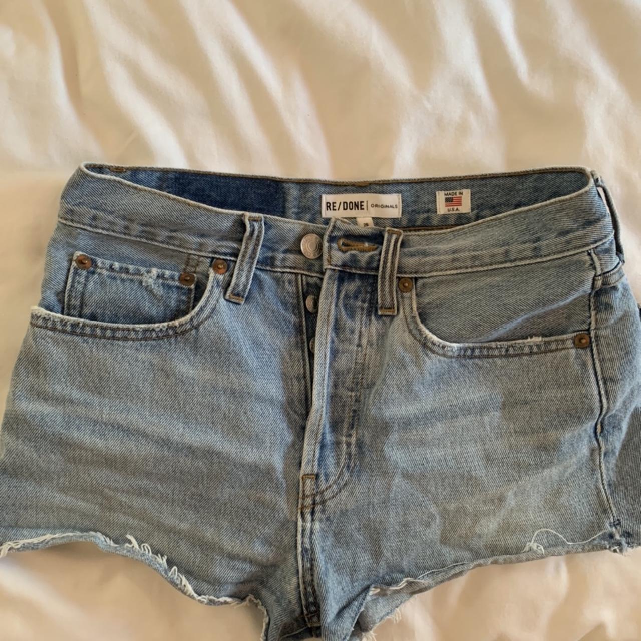 Re done light denim shorts fits like a size