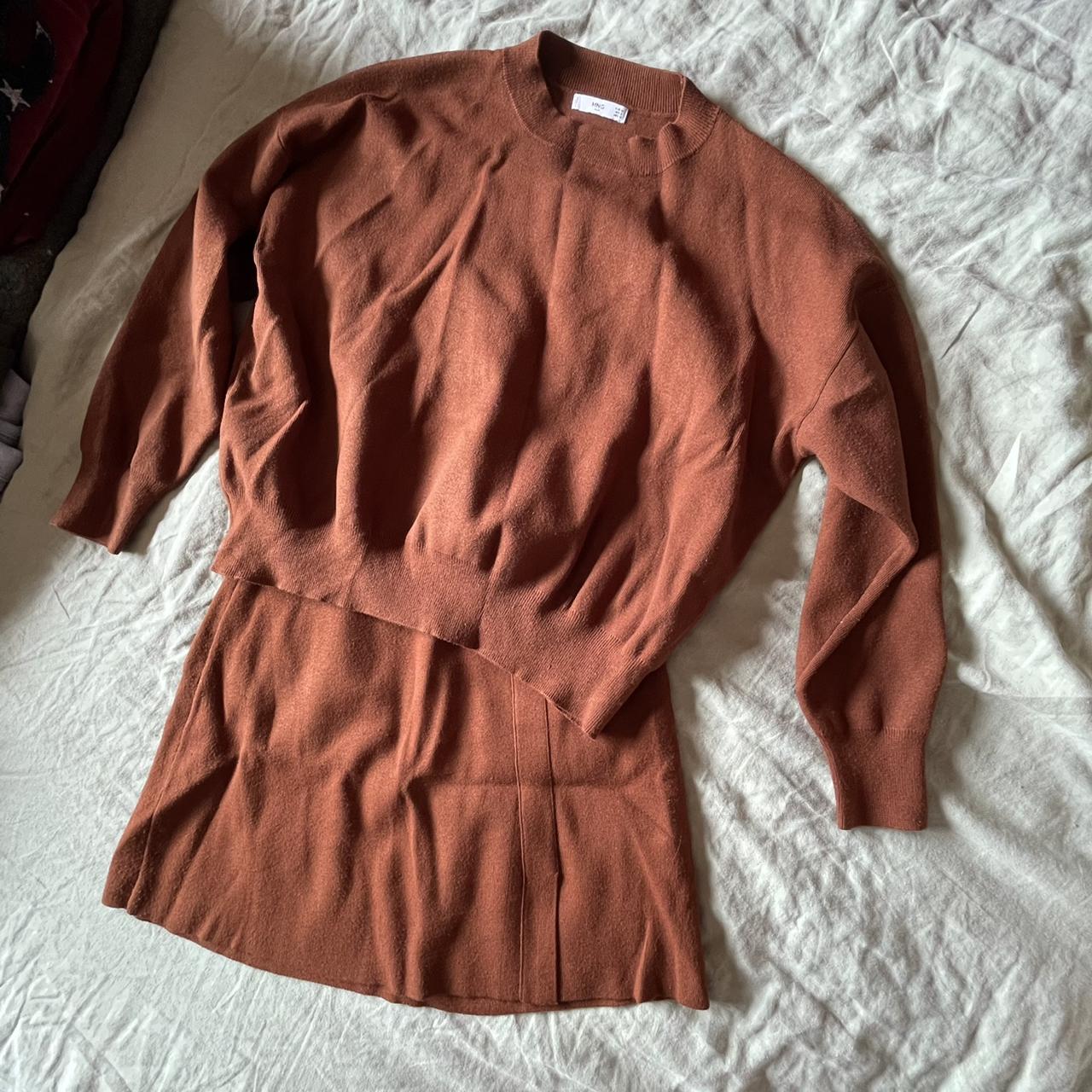 Mango suit knitted co Jumper and skirt