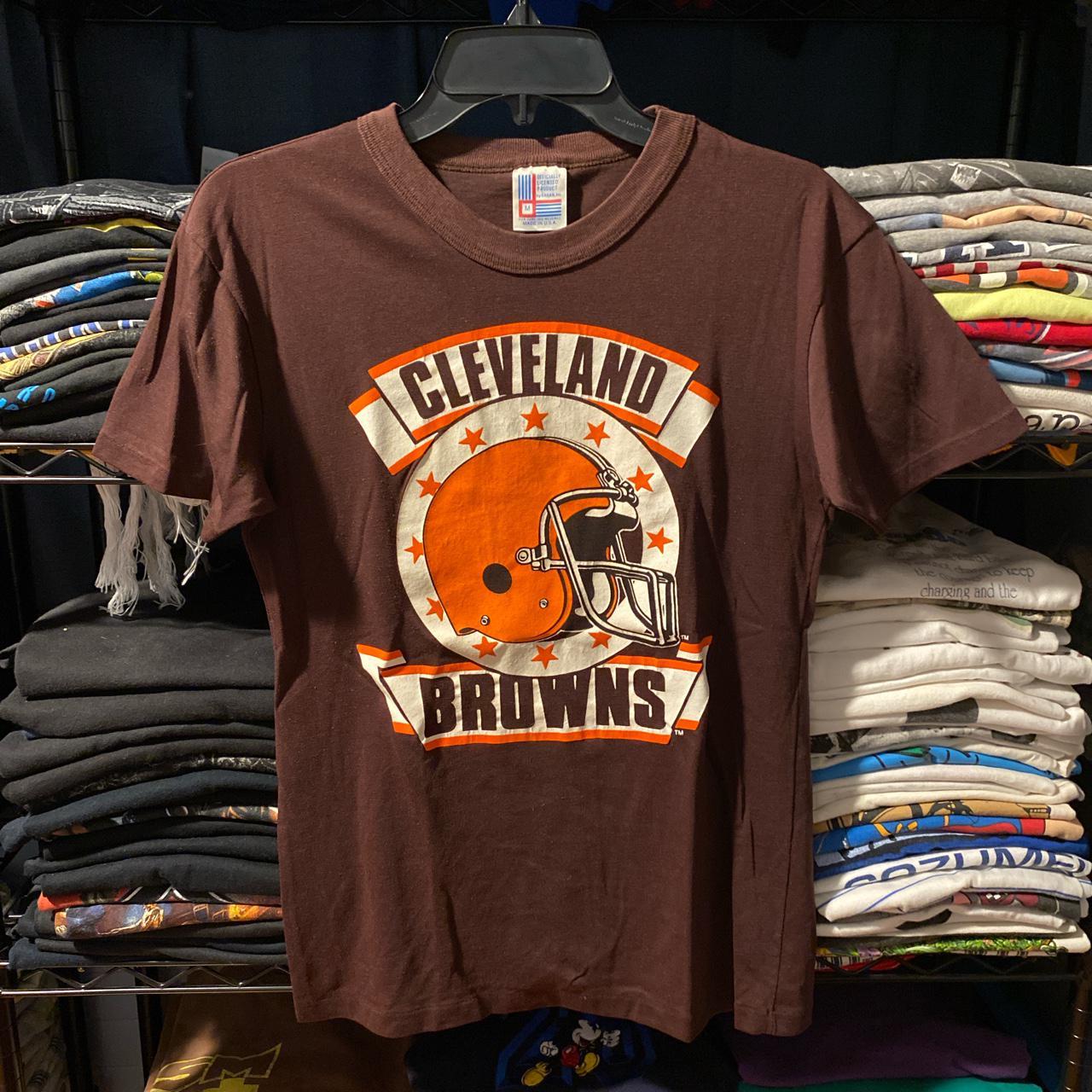 Vintage 80s Cleveland Browns T Shirt In good... - Depop