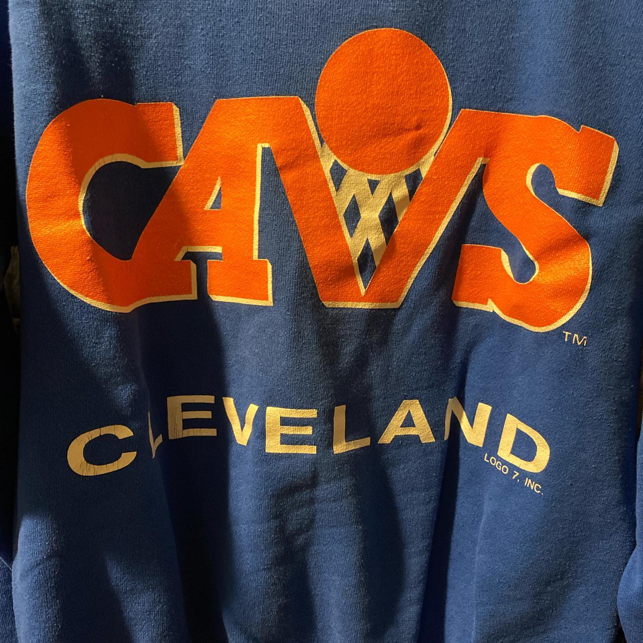 Vintage 80s 90s Cleveland Cavaliers Logo Crewneck... - Depop