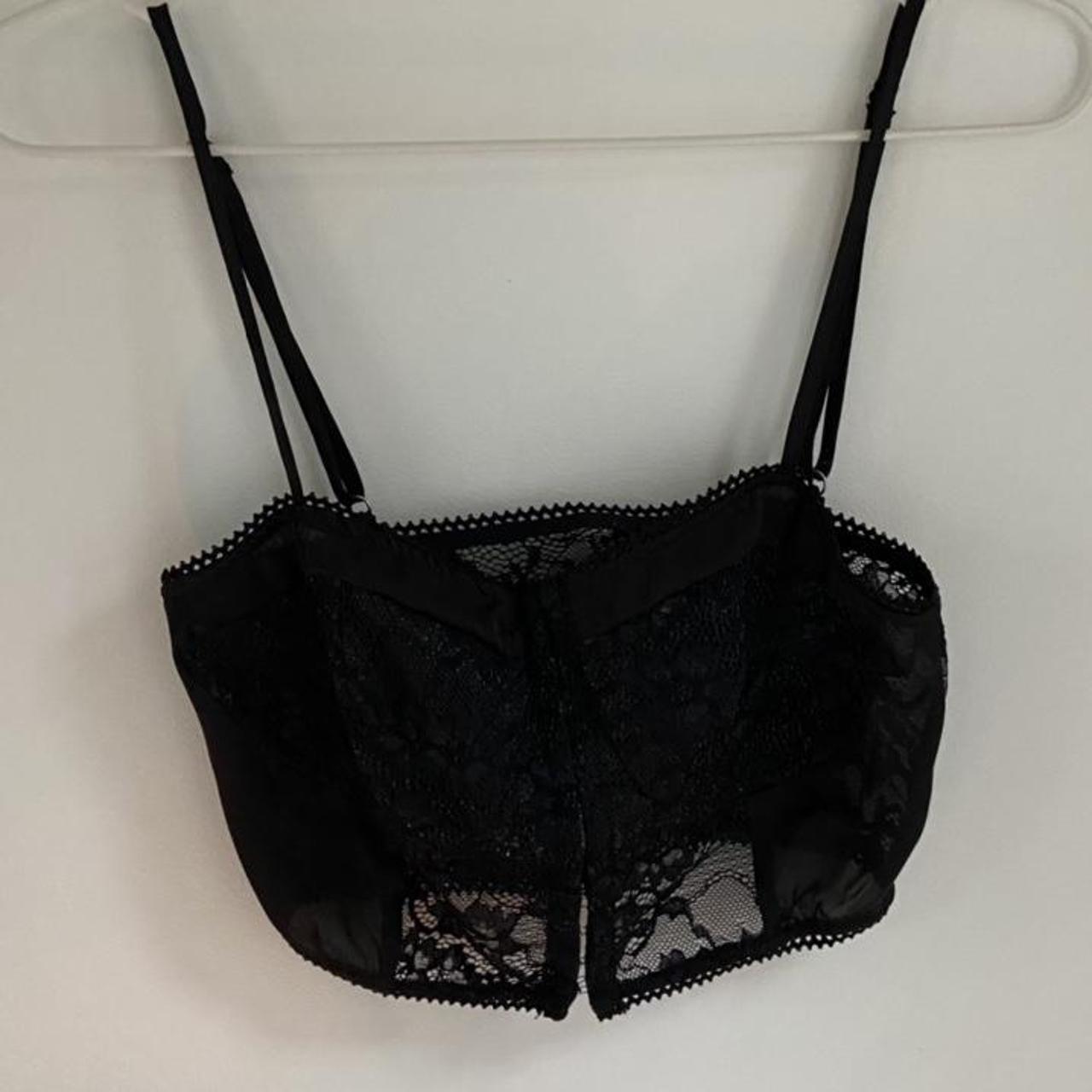 Gorgeous black lace corset crop top - supper... - Depop