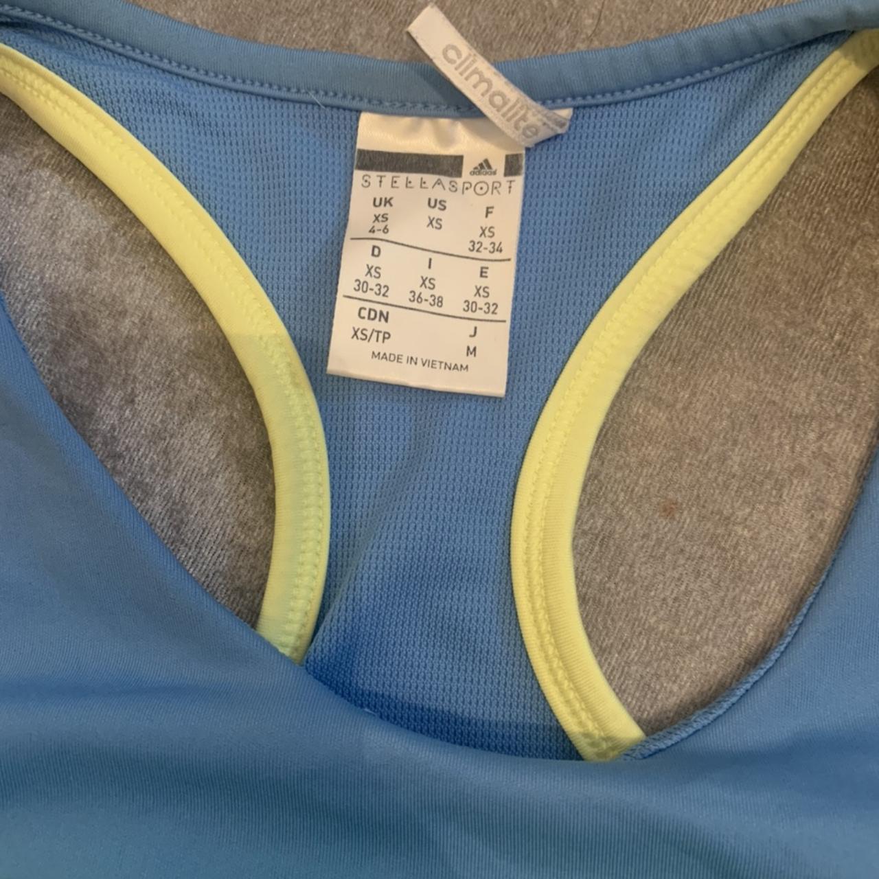 STELLA SPORT x ADIDAS Sports Bra - BLUE / GREEN / - Depop