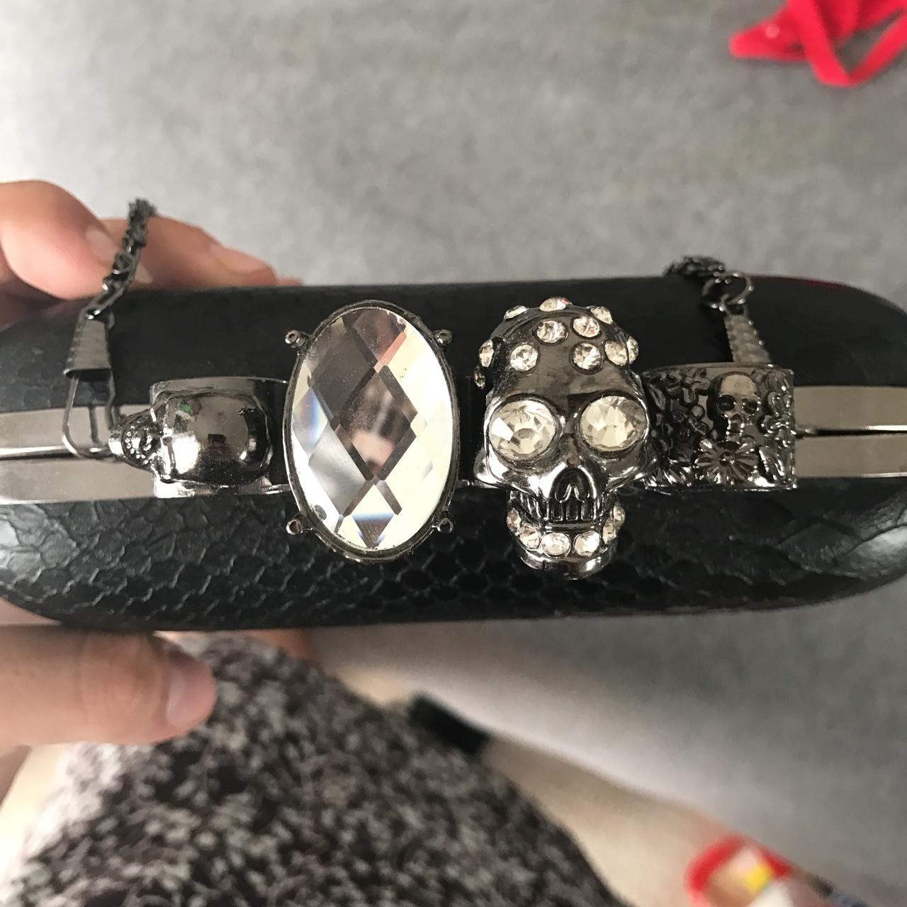 Diamond skull purse hot sale