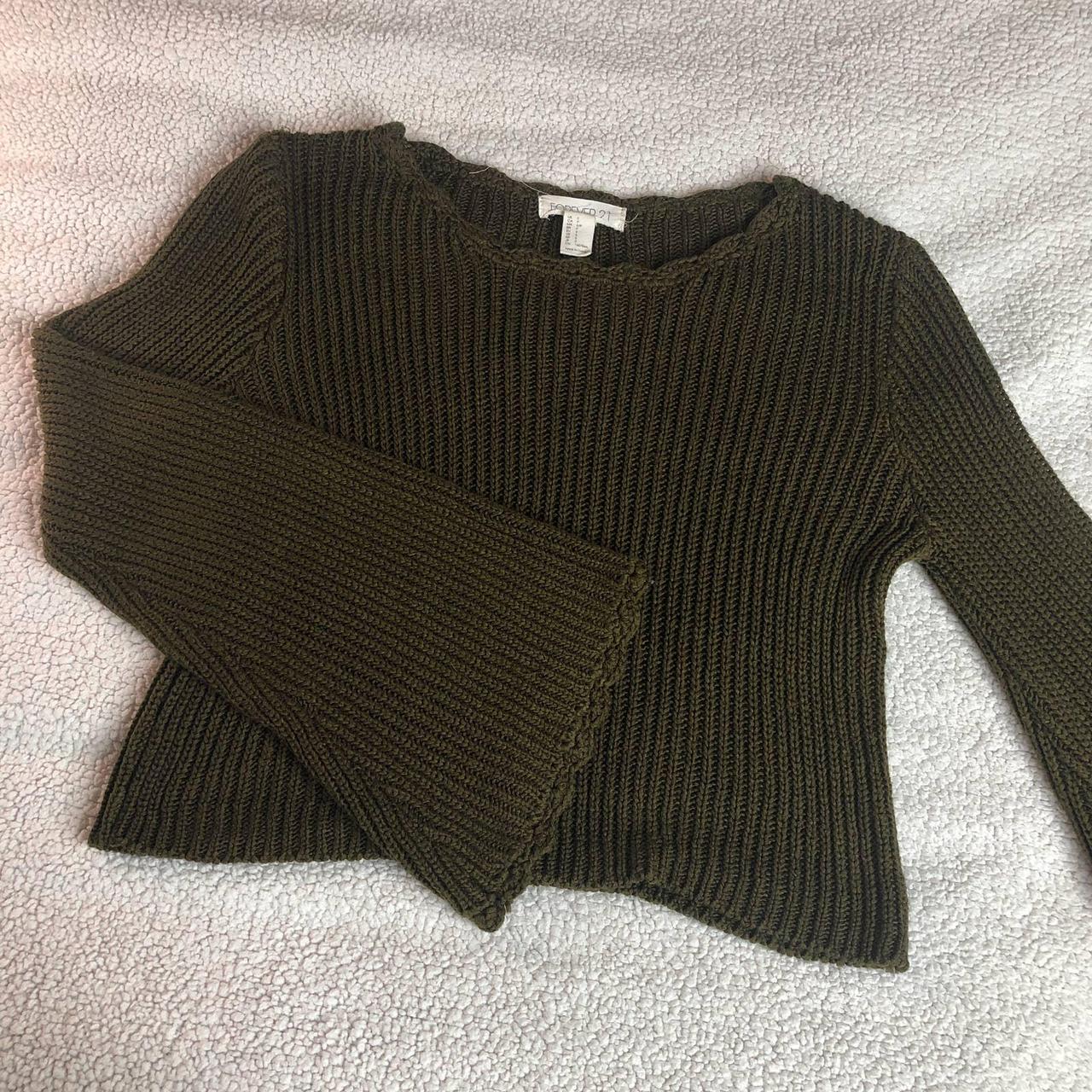 Forever 21 Women's Green Jumper (2)