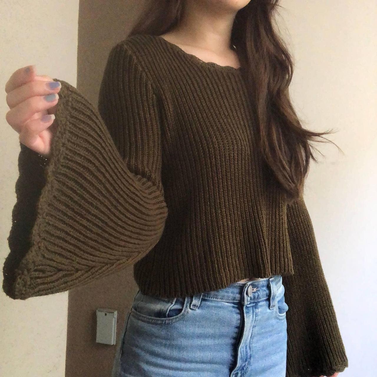 Forever 21 Women's Green Jumper