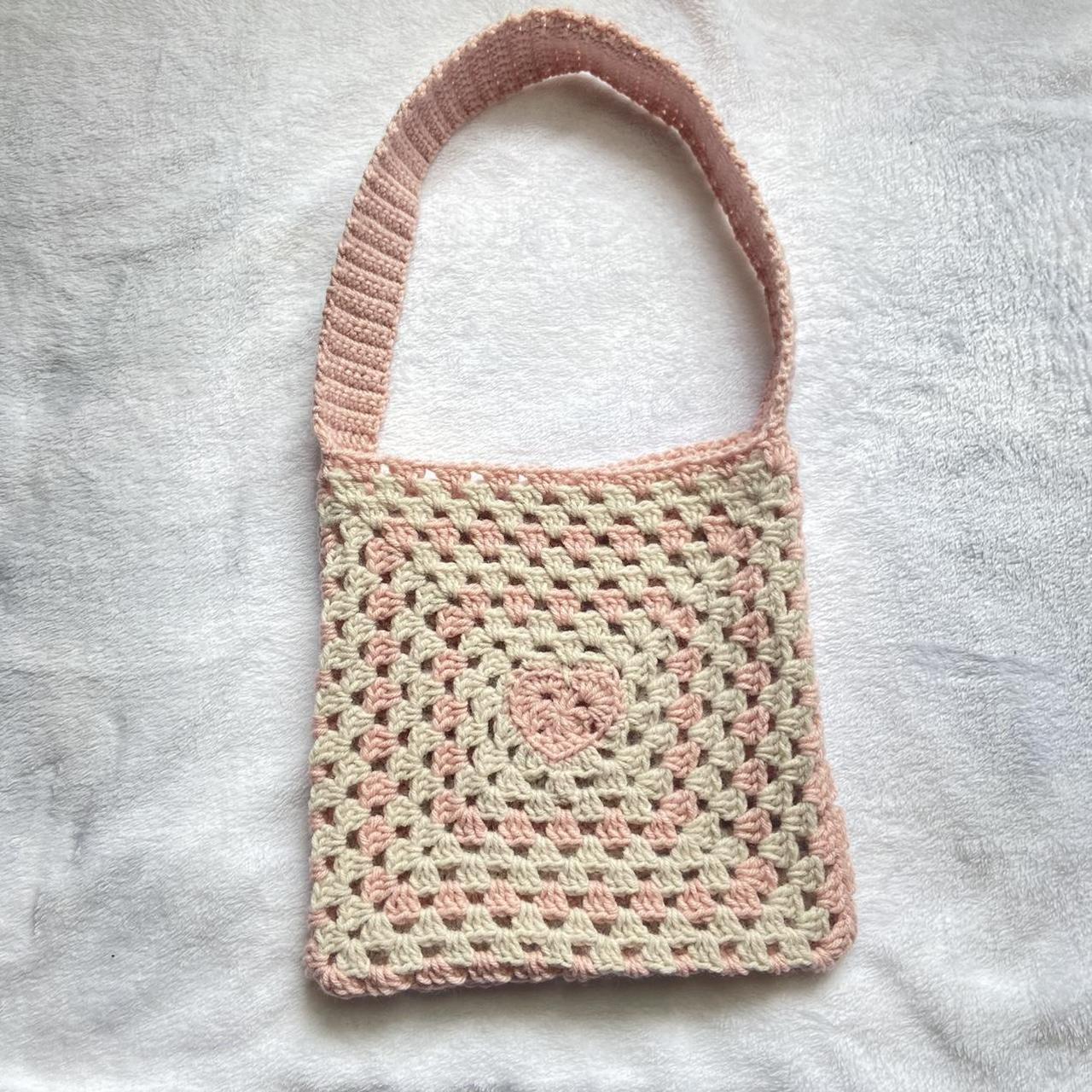 super cute crochet tote... - Depop