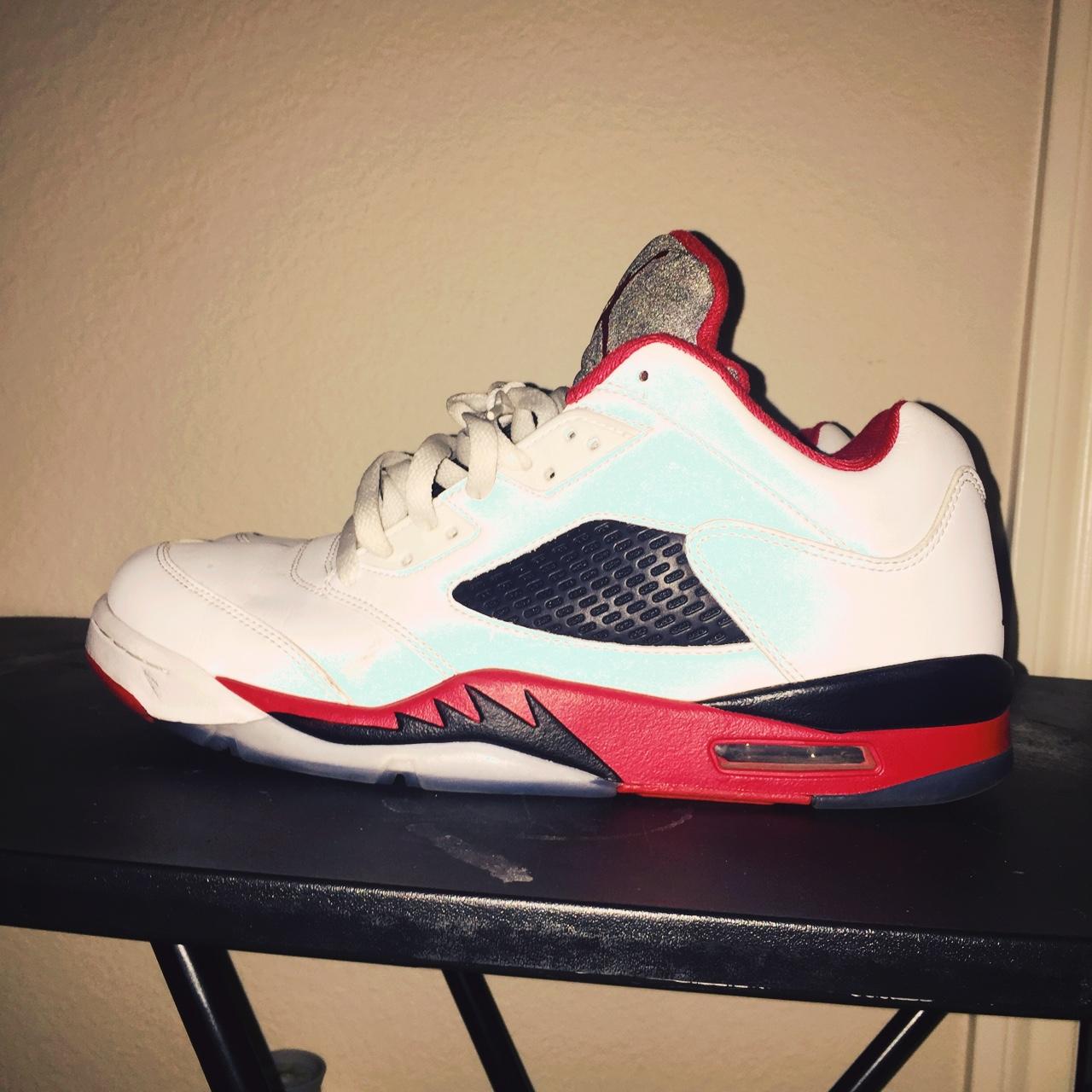 Air jordan 5 hot sale retro low fire red