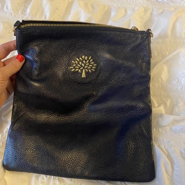 Dark Navy Mulberry Clutch bag! Only used a handful - Depop