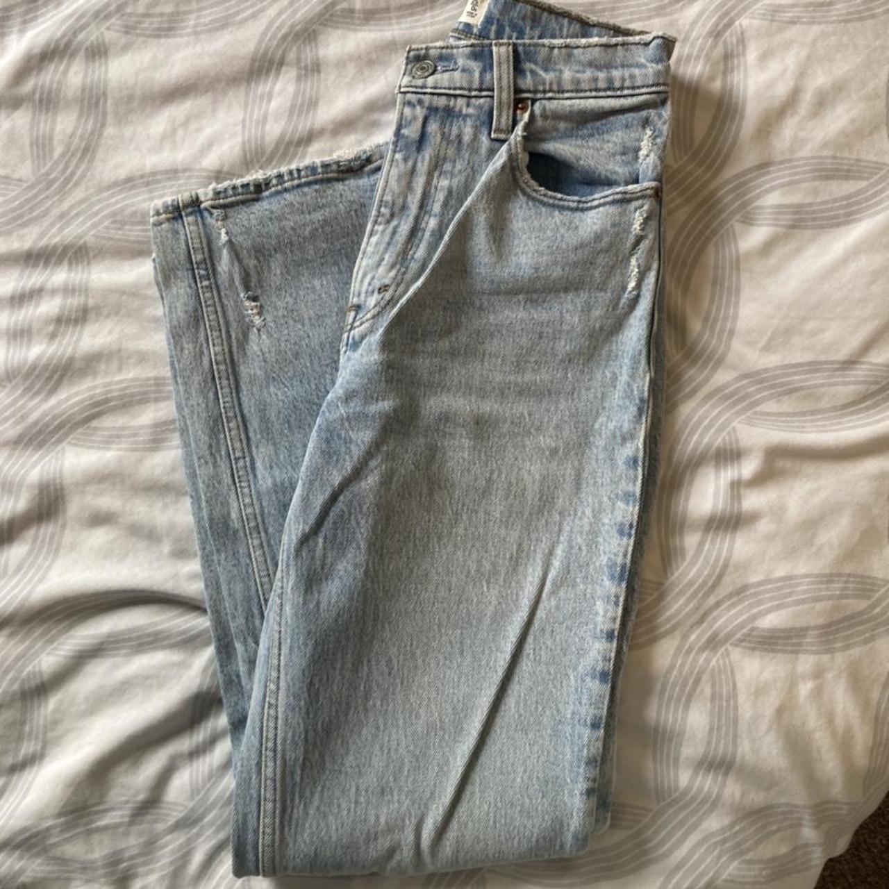 Abercrombie & Fitch 90s Ultra High Rise Straight... - Depop