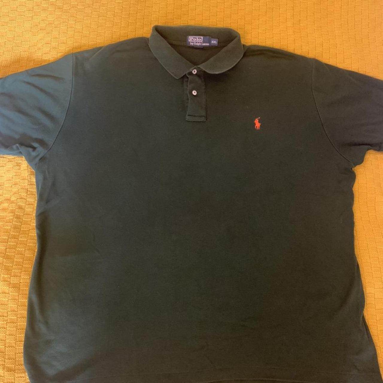 Vintage Ralph Lauren Polo in dark green colour, Size... - Depop