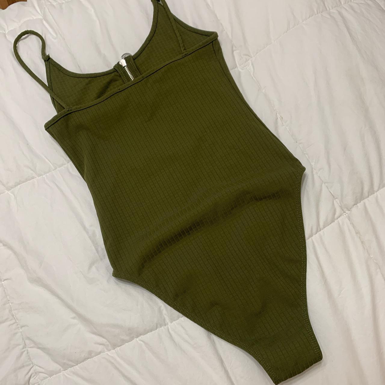 Product Image 4 - TOPSHOP ARMY GREEN BODYSUIT✨💛US 4

Cute,