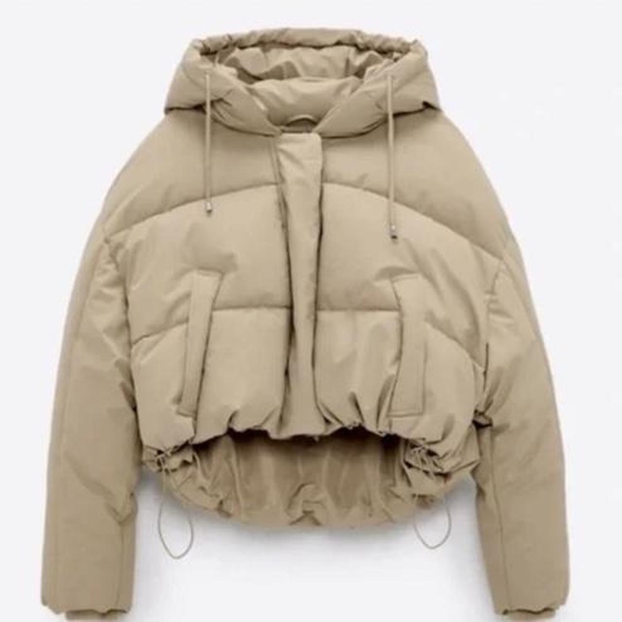 Cute Zara cropped puffer jacket | Depop