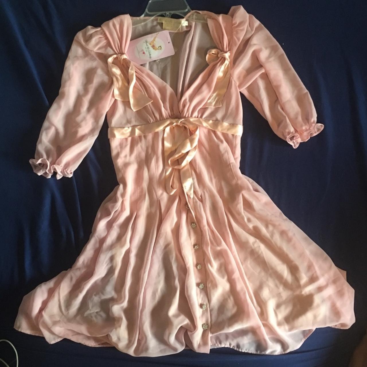 Wheels and Dollbaby Baby Pink Lana Dress... - Depop