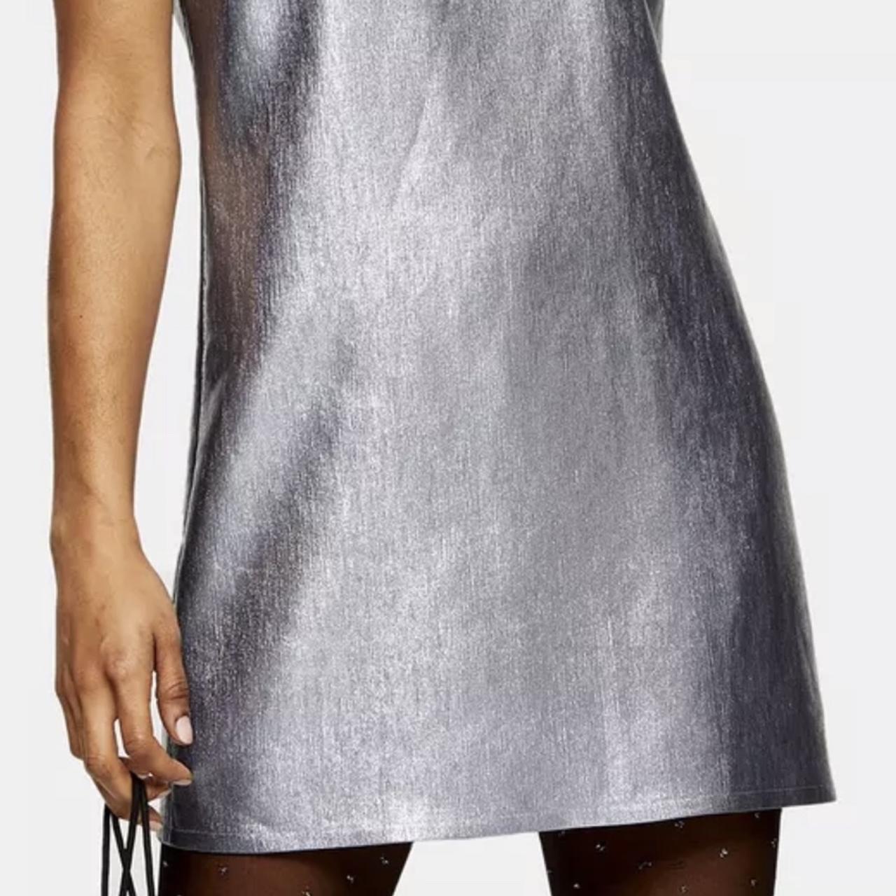 Topshop silver outlet dress