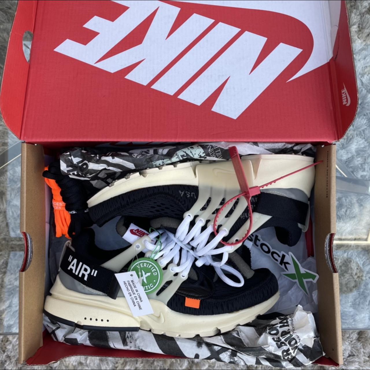 Nike x off white presto box best sale