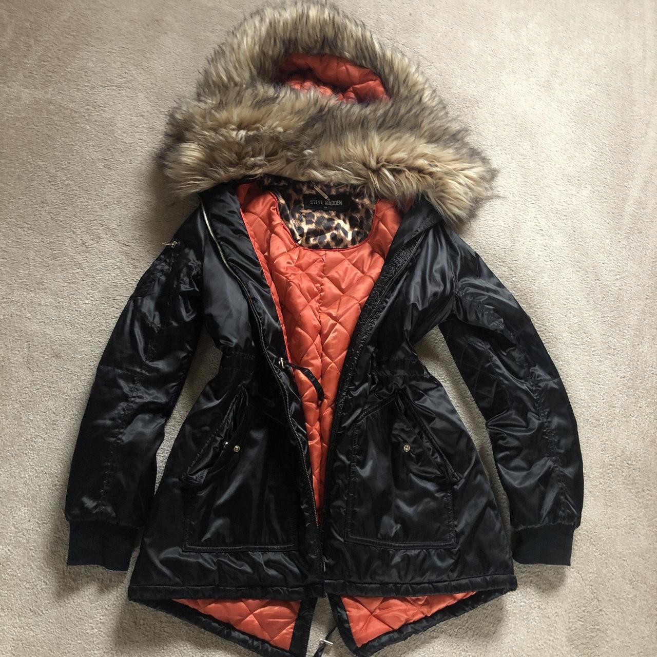 Steve Madden Womens Steve Madden Apparel Snow Coatcoat White Steve