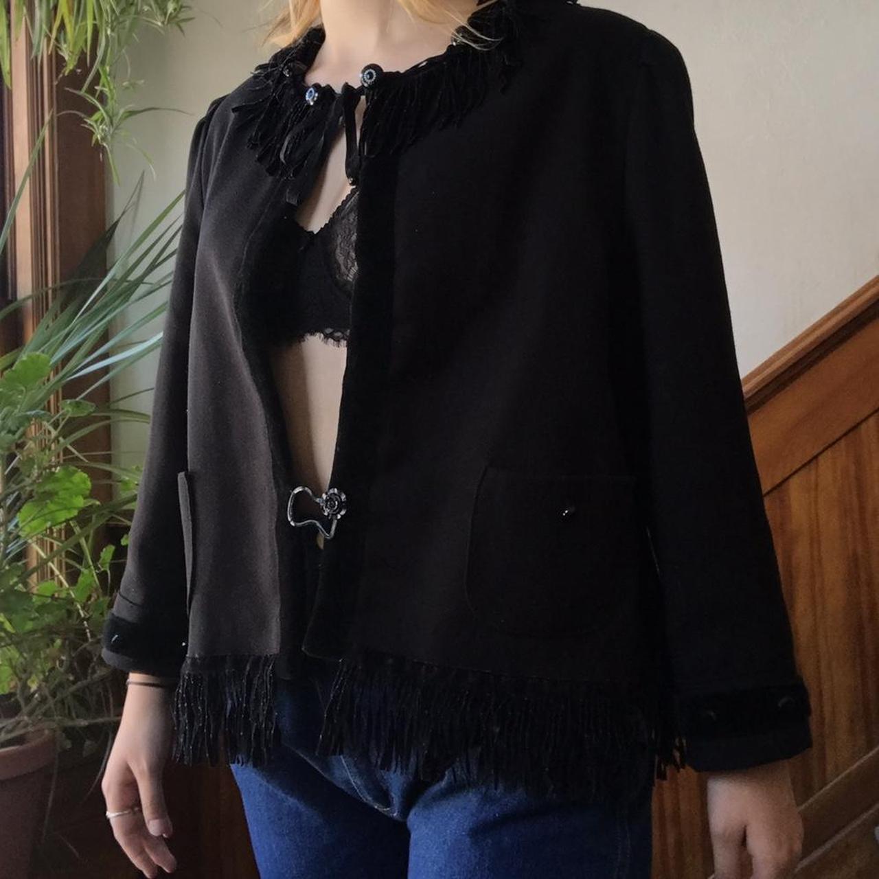 Stunning 1980s rrrruss tassel/fringe coat! gives me... Depop